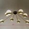 Large Vintage Gold Ceiling Lamp, 1980s 3