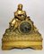 French Louis XVI Style Mantel Clock in Gilded Bronze, Image 2