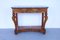 Antique French Empire Style Walnut Console Table with Marble Top 13
