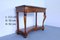 Antique French Empire Style Walnut Console Table with Marble Top 2