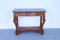 Antique French Empire Style Walnut Console Table with Marble Top 12