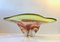 Pink and Green Murano Centerpiece Bowl by Archimede Seguso, 1950s, Image 1
