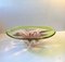 Pink and Green Murano Centerpiece Bowl by Archimede Seguso, 1950s 2