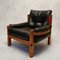 S15 Brutalist Orme & Leather Lounge Chairs by Pierre Chapo, 1960s, Set of 2, Image 1