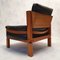 S15 Brutalist Orme & Leather Lounge Chairs by Pierre Chapo, 1960s, Set of 2 3
