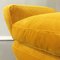 Mid-Century Italian Fire Yellow Bergère Velvet and Wooden Armchair, 1950s 9