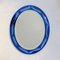 Blue Oval Mirror by Antonio Lupi for Luxor Cristal, 1960s 12