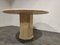 Round Italian Travertine Dining Table, 1970s 4