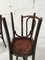 Vintage Curved Wooden Bistro Chairs, Set of 4 6