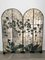 Stained Glass Room Divider with Flowers and Folding Screen, 1960s, Image 4