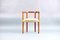 Mid-Century Leather Model 125 Dining Chair by Ole Gjerløv-Knudsen & Torben Lind for France & Søn / France & Daverkosen, Image 4