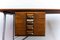 Teak & Metal Desk with Non Original Chest of Drawers by Børge Mogensen for Søborg Møbelfabrik, 1950s, Image 1