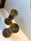 Vintage Danish Church Candleholders in Oak & Bronze, 1950s, Set of 2 6