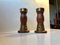 Vintage Danish Church Candleholders in Oak & Bronze, 1950s, Set of 2, Image 2