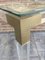 Vintage Methacrylate or Acrylic Glass and Brass Side Table, 1970s 10