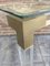 Vintage Methacrylate or Acrylic Glass and Brass Side Table, 1970s, Image 10