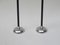 Vintage Art Deco Nickel-Plated and Black Felt Hat Stands from Gebr. Seifert Lüdenscheid, Set of 2, Image 7