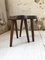 French Oak Tripod Stools, 1950s, Set of 2 21