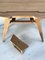 Vintage Raw Oak Console Table 4