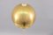Mid-Century Deckenlampe aus Messing mit Gegengewicht von Vereinigte Werkstätten Collection 20