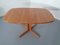 Solid Teak Extendable Dining Table & Chairs Set from Skovby, 1970s, Set of 7 8