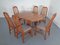 Solid Teak Extendable Dining Table & Chairs Set from Skovby, 1970s, Set of 7 4