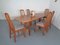 Solid Teak Extendable Dining Table & Chairs Set from Skovby, 1970s, Set of 7 7