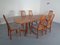 Solid Teak Extendable Dining Table & Chairs Set from Skovby, 1970s, Set of 7 35