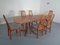 Solid Teak Extendable Dining Table & Chairs Set from Skovby, 1970s, Set of 7, Image 35