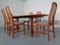 Solid Teak Extendable Dining Table & Chairs Set from Skovby, 1970s, Set of 7 33