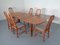Solid Teak Extendable Dining Table & Chairs Set from Skovby, 1970s, Set of 7 39