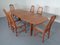 Solid Teak Extendable Dining Table & Chairs Set from Skovby, 1970s, Set of 7, Image 6