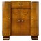 Art Deco Hifi Bar Cocktail Cabinet in Burr Walnut, France, 1930s 1