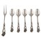 Teaspoons and Cold Meat Fork in Silver, 1900s, Set of 6 1