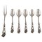 Teaspoons and Cold Meat Fork in Silver, 1900s, Set of 6 1