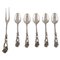 Teaspoons and Cold Meat Fork in Silver, 1900s, Set of 6, Image 1