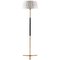 Mid-Century Swedish Floor Lamp in Brass & Wood from Aneta, 1950s, Image 1