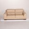 Beige Leather 2085 2-Seat Sofa & Ottoman from Natuzzi, Set of 2 12
