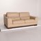 Beige Leather 2085 2-Seat Sofa & Ottoman from Natuzzi, Set of 2 11