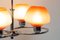 Chrome and Glass Pendant Chandelier from Drukov, 1950s, Image 3