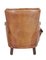 Mid-Century Leather Shell Back Lounge Chair 4
