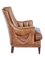 Mid-Century Leather Shell Back Lounge Chair 3