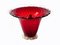 Vintage Italian Red Glass Vase by Ferro & Lazzarini, 1940s, Image 3