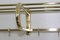 Vintage Bauhaus Style Brass Coat and Hat Rack, 1940s 5