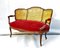 Louis XV Style Mahogany and Cane Lounge Chair, Image 12