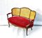 Louis XV Style Mahogany and Cane Lounge Chair 11