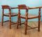 Italian Pine Elbow Chairs from De Baggis, 1960s, Set of 2 8