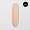 Capsula™ Capsule Shaped Rose Gold Contemporary Mirror with A Copper Frame by Alguacil & Perkoff Ltd 1