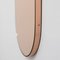 Capsula™ Capsule Shaped Rose Gold Contemporary Mirror with A Copper Frame by Alguacil & Perkoff Ltd 4