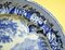 English Blue and White Dinner Plate with Bucolic Scene from CR, 1830s 4